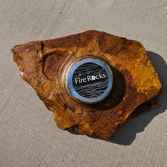 Natural Slate Rock Oil Lamp By Firerocks - Picture 3 of 5